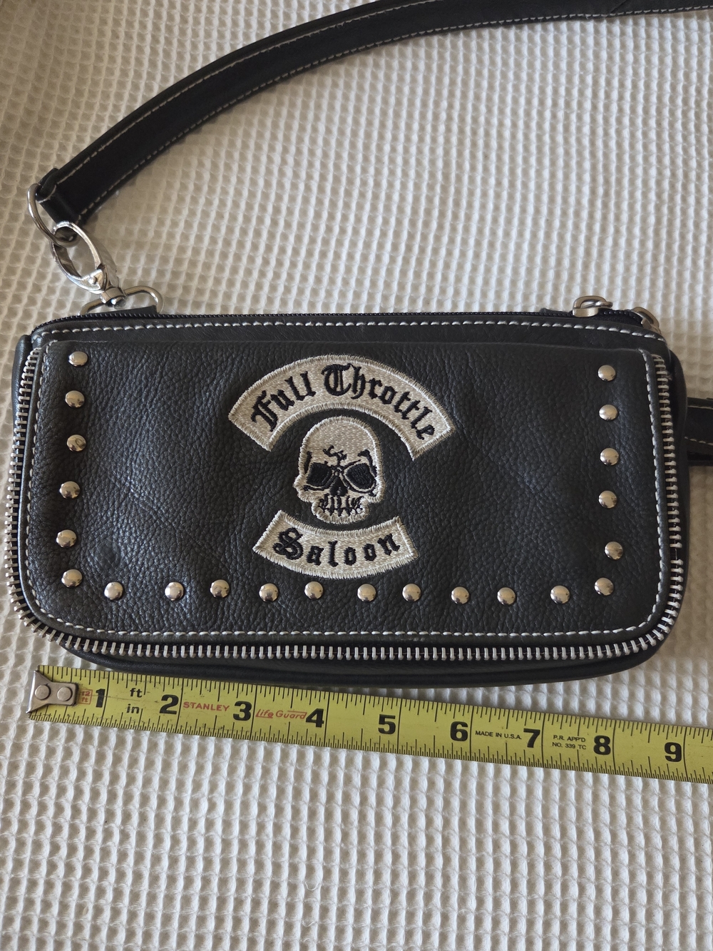 Harley-Davidson Black Leather Fringe Crossbody Bag - Picture 10 of 13